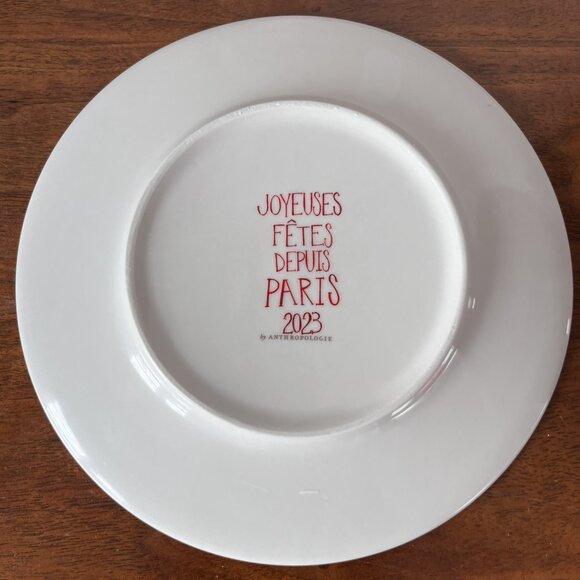 NEW Anthropologie Holiday in the City Stoneware Dessert Plate 2023 Christmas - Picture 6 of 7